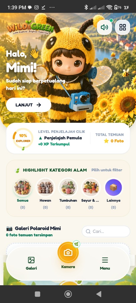 Tampilan Home Wild & Green